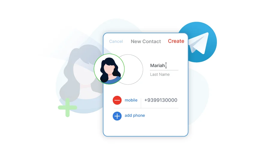 Add Contacts to Telegram - Is Banner